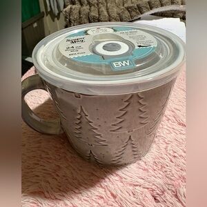 Gray Super Mug with Lid